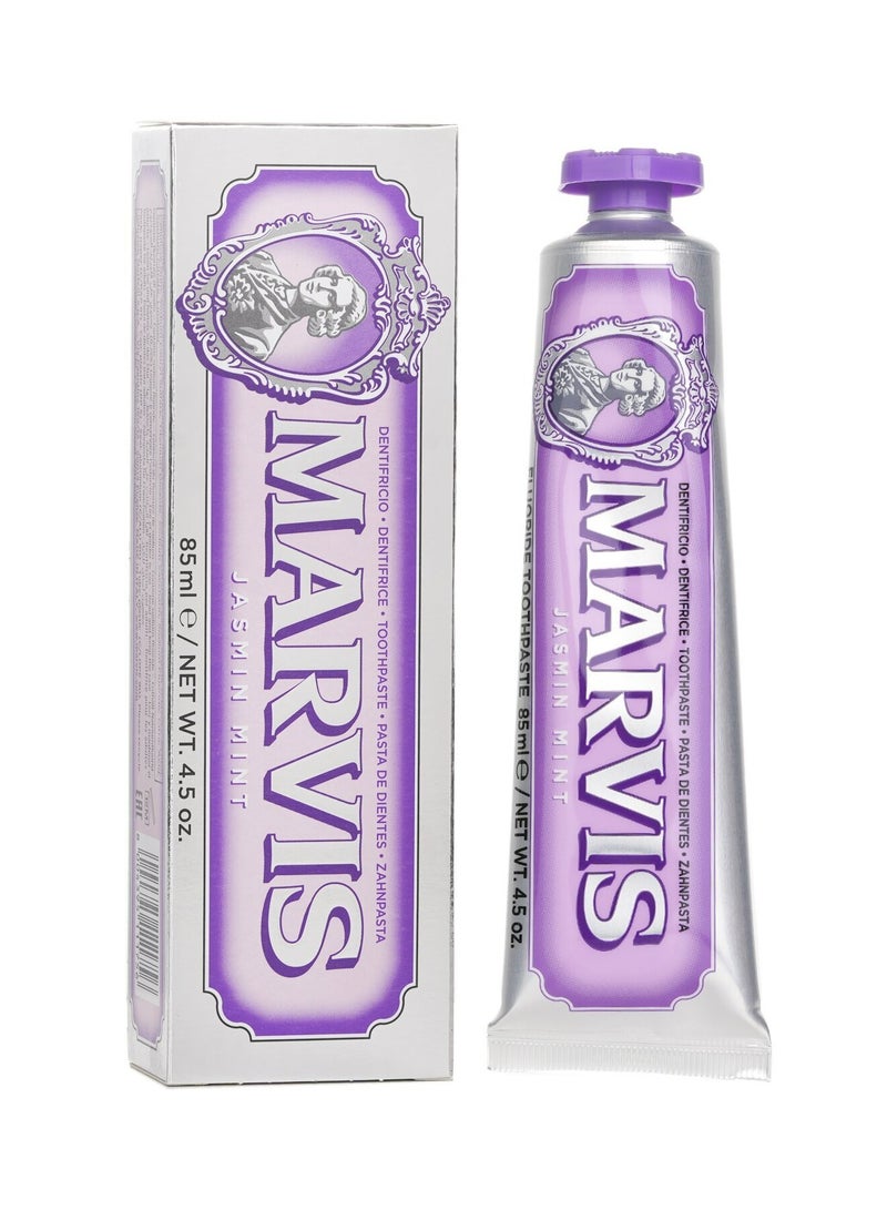 مارفيس معجون أسنان مارفيس بنكهة الياسمين والنعناع ٨٥ مل - مُبيض، نفس منعش، معجون أسنان إيطالي فاخر - Image 1