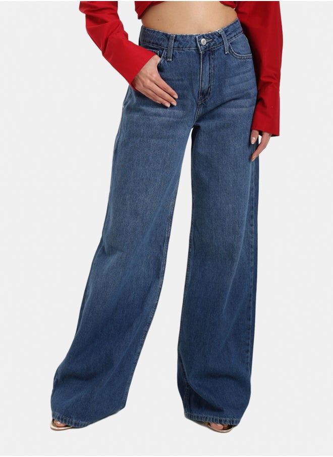 Clue Wide Leg High Waist Jeans  - Image 1