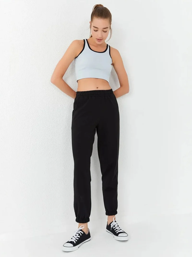 تومي لايف TOMMY Ribbed Sleeveless Crop Top