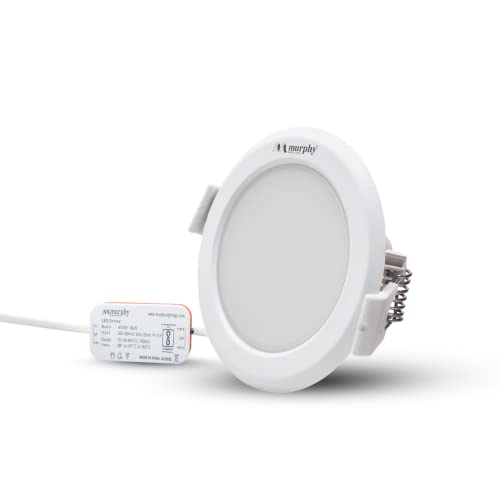 Murphy Trimless Round LED Panel Light – 5W Cool White | Glare-Free, Recessed Ceiling Downlight for Home & Commercial – Pack of 4 - Image 2