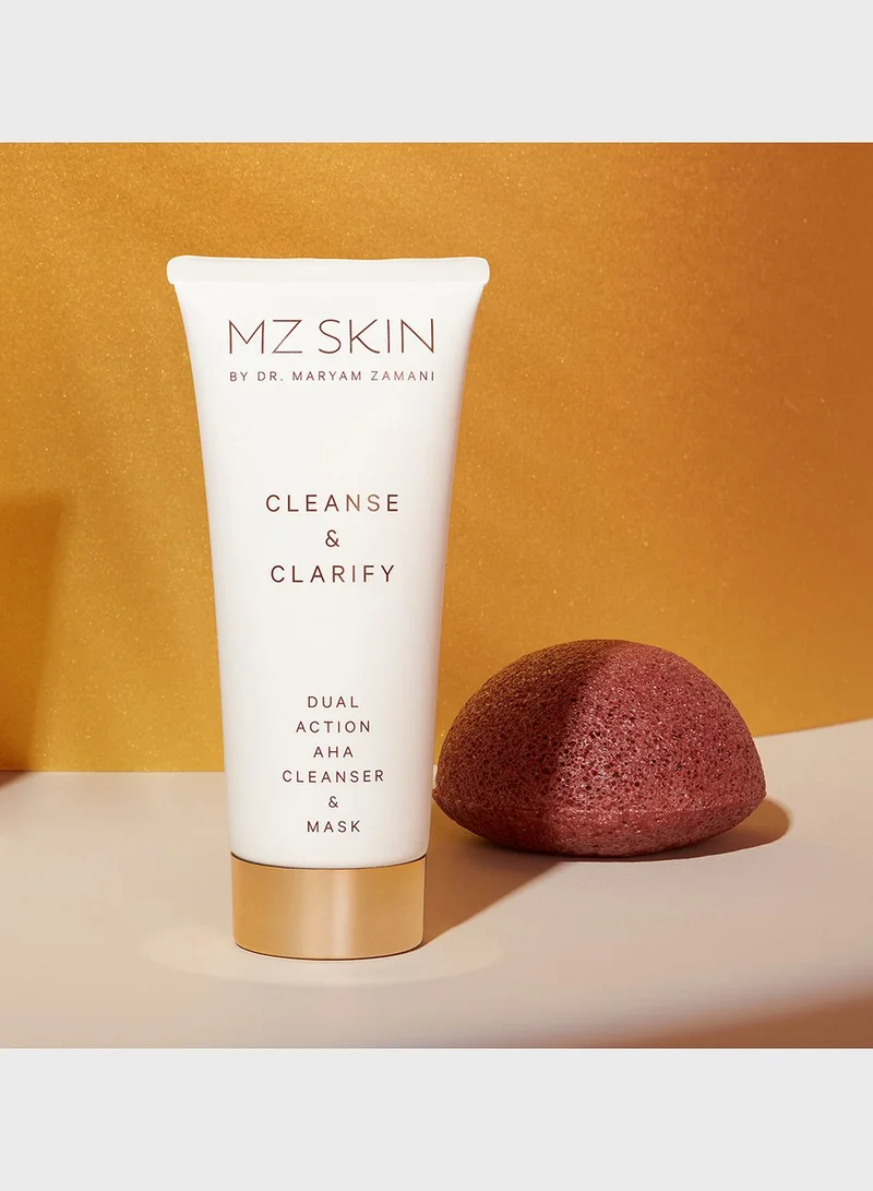 MZ Skin Cleanse & Clarify Dual Action Aha Cleanser & Mask