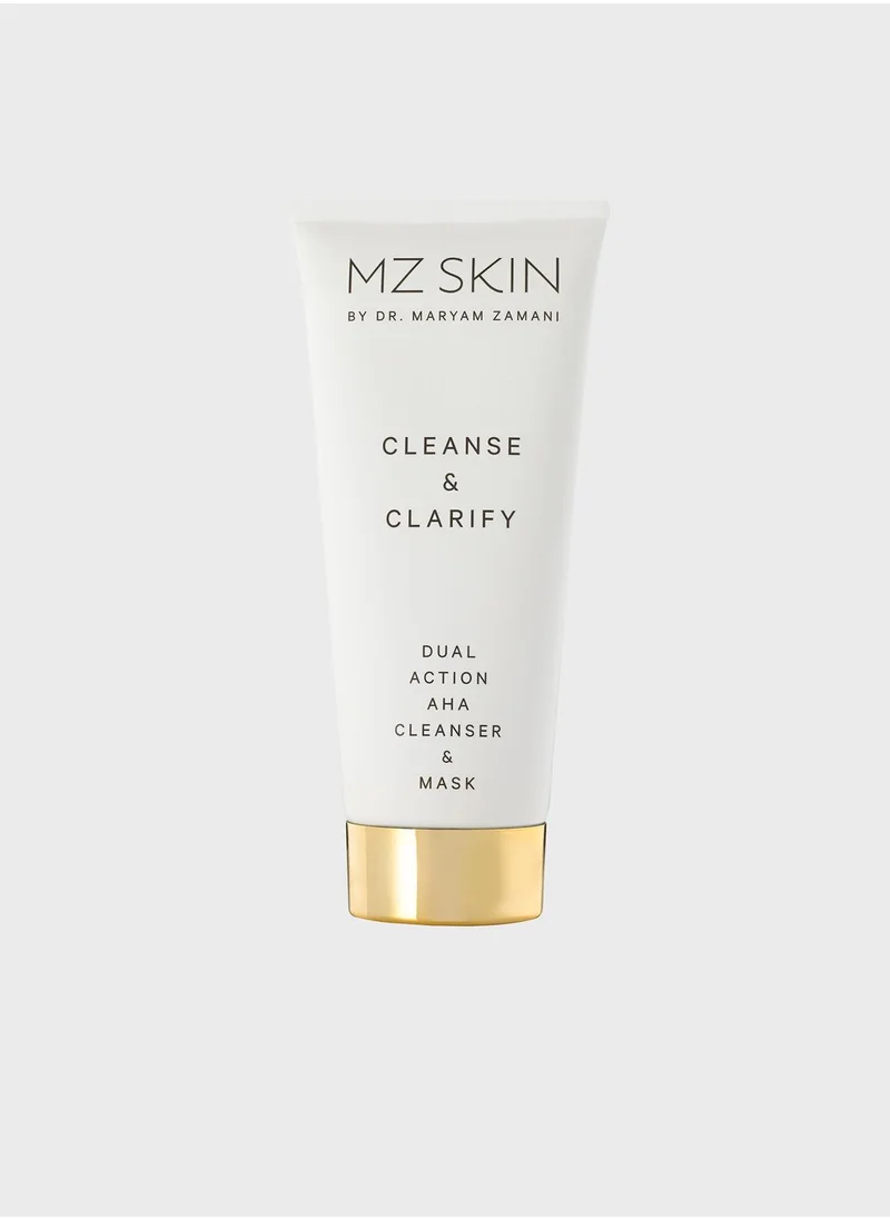 MZ Skin Cleanse & Clarify Dual Action Aha Cleanser & Mask