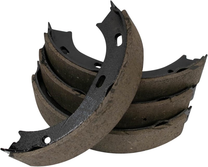 TRQ Parking Brake Shoe Set Compatible with 1968-1991 Mercedes-Benz - Image 1