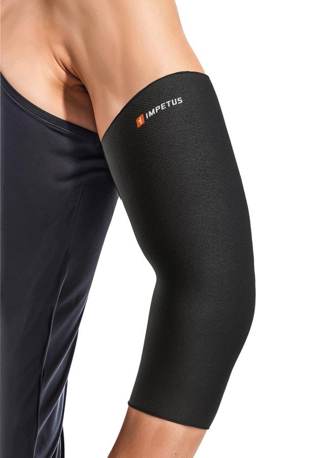 IMPETUS Elbow Support Sleeve for Men & Women | Orthopaedic-Level Compression for Gym, Tennis, Badminton, Cricket & Sports | Pain Relief, Joint Stability & Performance Support (Size XL, 1 Pair, Black) - Image 1