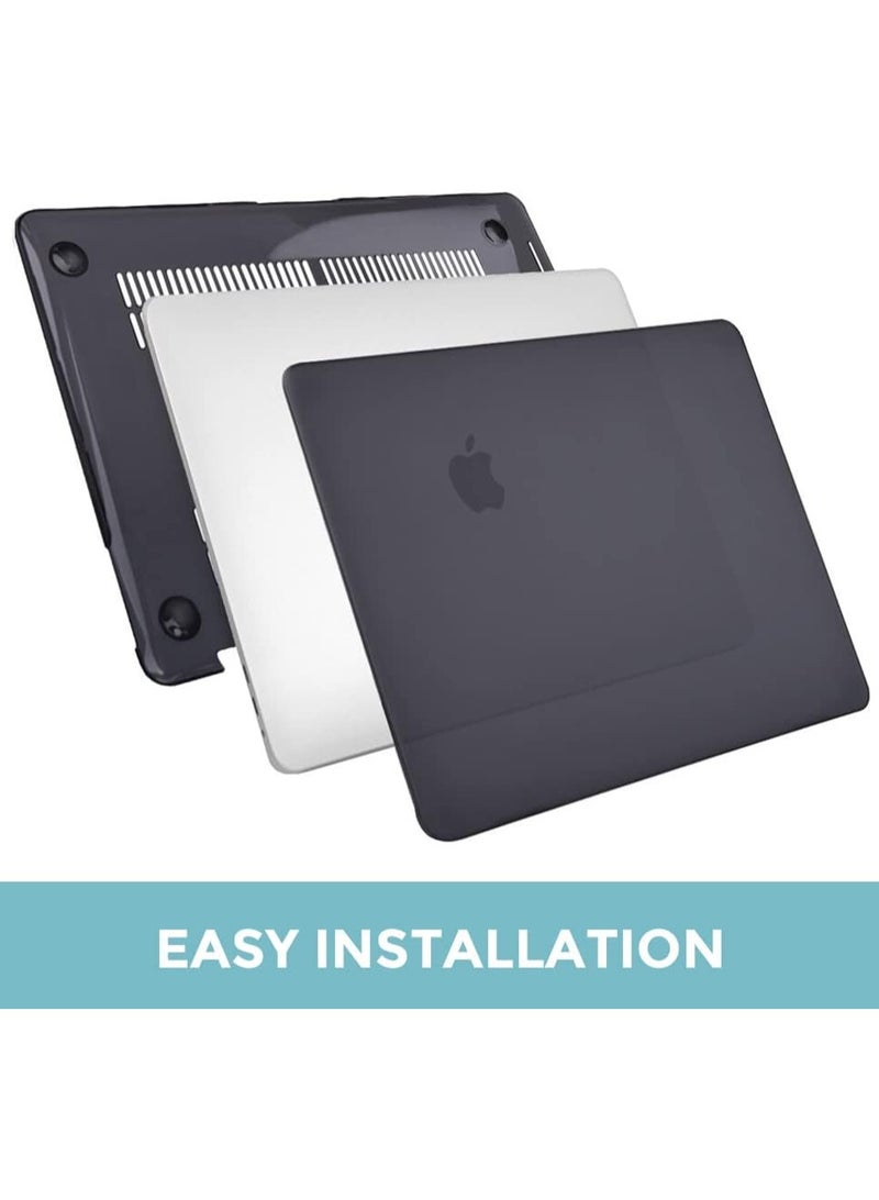 متوافق مع حافظة MacBook Pro مقاس 14 بوصة إصدار 2023 2022 2021 M3 A2918 A2992 M2 A2779 M1 A2442 Pro Max Chip مع Touch ID، غطاء حماية من البلاستيك الصلب - أسود - Image 3