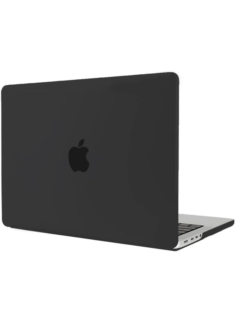 متوافق مع حافظة MacBook Pro مقاس 14 بوصة إصدار 2023 2022 2021 M3 A2918 A2992 M2 A2779 M1 A2442 Pro Max Chip مع Touch ID، غطاء حماية من البلاستيك الصلب - أسود - Image 1
