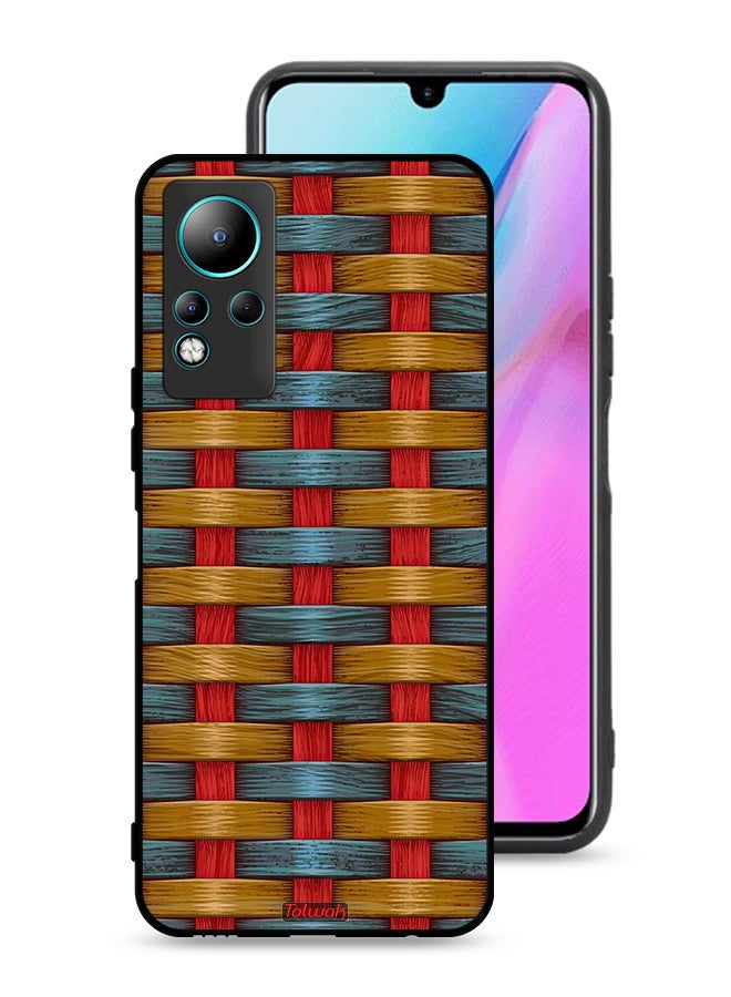 Tolwak Infinix Note 11 Protective Case Cover Strips Art Pattern - Image 1