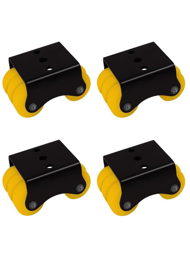 THOISEWELT THOISEWELT Trolly Wheel Caster Heavy Duty 400Kg Load Capacity 6 Wheel Castor for Shopping Trolley Furniture Table Other equipment Set of 4  - Image 1
