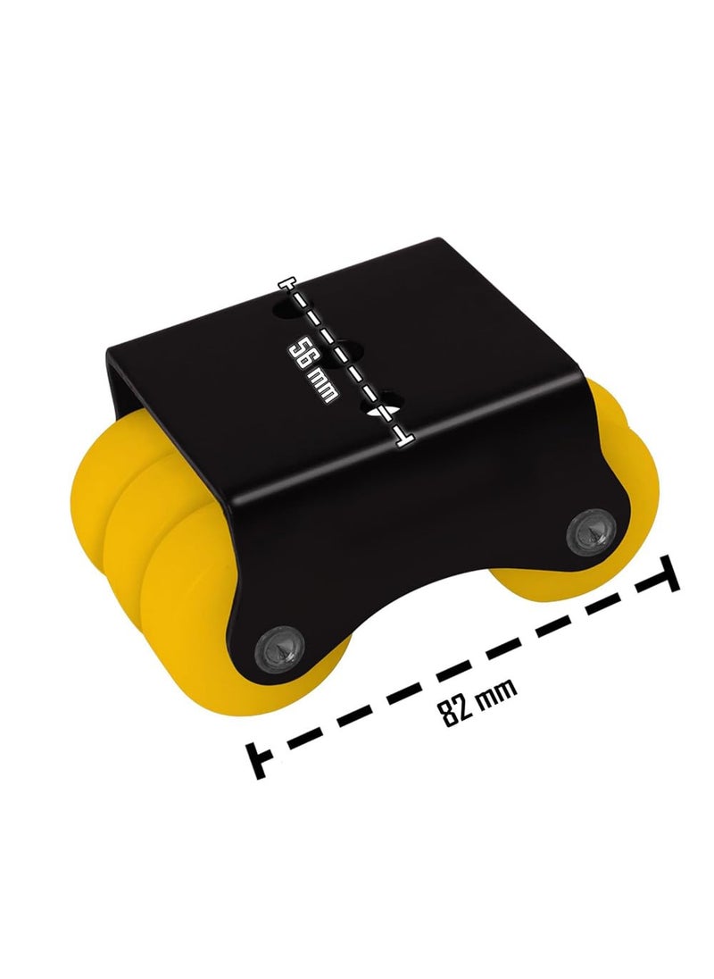 THOISEWELT THOISEWELT Trolly Wheel Caster Heavy Duty 400Kg Load Capacity 6 Wheel Castor for Shopping Trolley Furniture Table Other equipment Set of 4  - Image 2