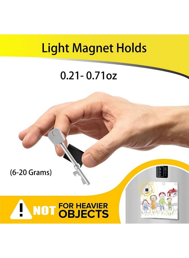 FCLUB Magnetic Squares 100 Pieces Self Adhesive Magnetic Tape With 3M Strong Adhesive Backing Peel & Stick Magnetic Sheets Perfect For Diy Art Projects Whiteboards & Fridge Organization  - Image 2