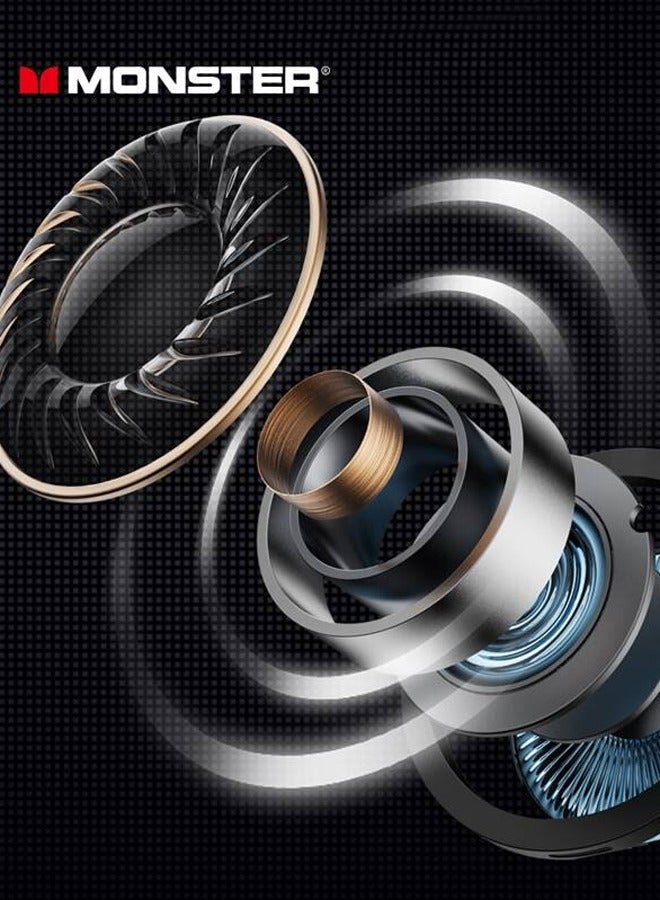 Monster Airmars XKT16 Wireless Headphones Bluetooth Earphones Low Latency Noise Reduction Headphones Large Battery Capacity for Sports Games Headset Lvory - Image 3