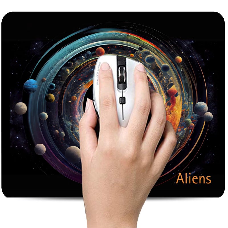 Aliens Mouse Pad for Computer, Laptop, Smooth Premium Cloth Surface, Non-Slip Rubber Base, Speed and Precision Operation Compatible with Laser and Optical Mouse, Gaming, Office, Home 230x190mm (SP-14) - Image 4