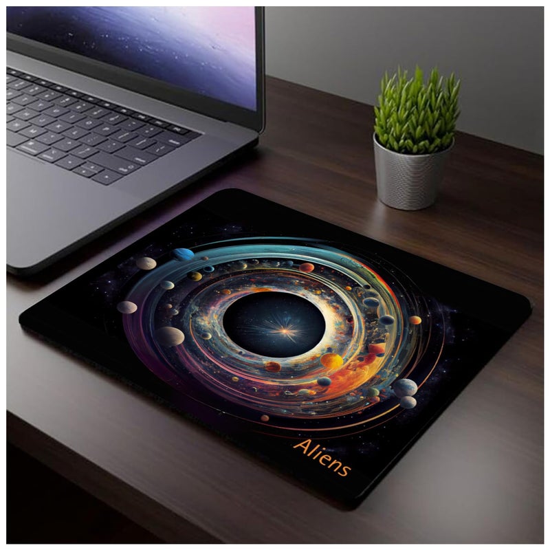 Aliens Mouse Pad for Computer, Laptop, Smooth Premium Cloth Surface, Non-Slip Rubber Base, Speed and Precision Operation Compatible with Laser and Optical Mouse, Gaming, Office, Home 230x190mm (SP-14) - Image 5