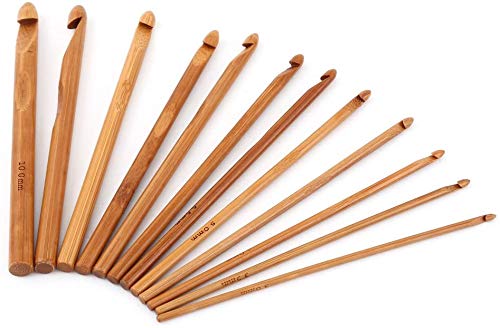 JERN 20 Pcs Bamboo Crochet Hooks Kit with Case - Image 5