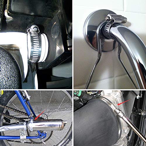ZIPCCI Hose Clamp, 1 Inch Stainless Steel Worm Gear fuel line hose clamps, 19-29mm (25pack) - Image 4