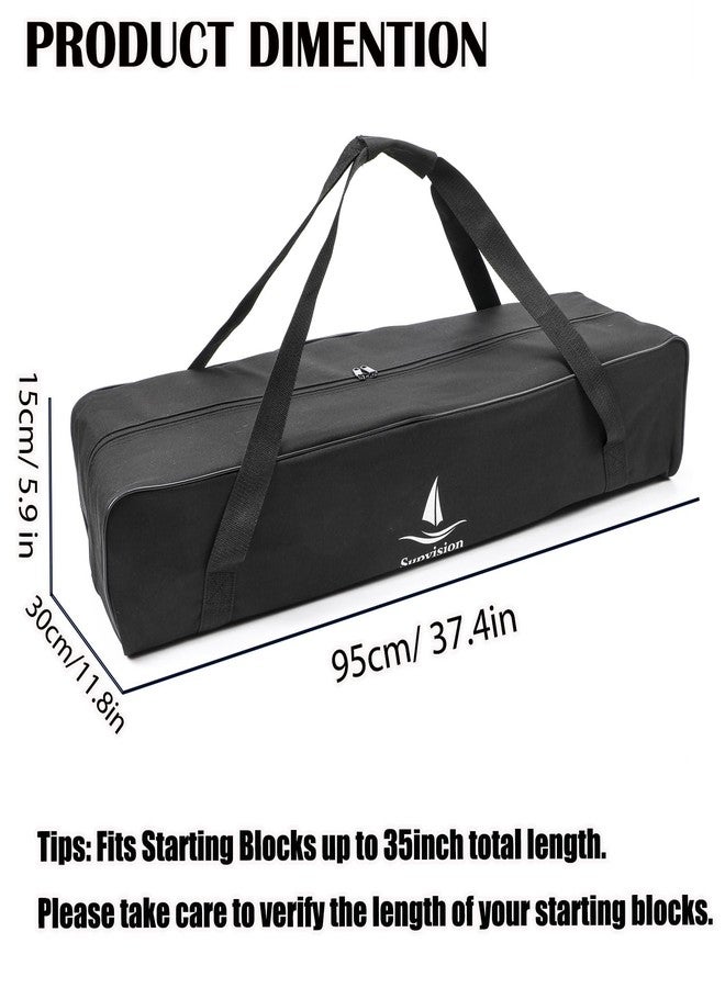 Supvision 37.4in Foldable Duffle Bag Fits Starting Blocks with an Overall Length of Less Than 35 Inches Extra Large Travel DuffelTote GymBag with Zippers and Handles Sports Oxford Cloth Bags - Image 3
