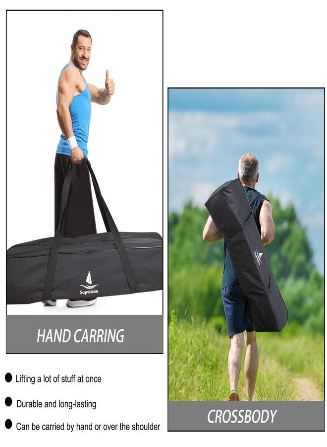 Supvision 37.4in Foldable Duffle Bag Fits Starting Blocks with an Overall Length of Less Than 35 Inches Extra Large Travel DuffelTote GymBag with Zippers and Handles Sports Oxford Cloth Bags - Image 5