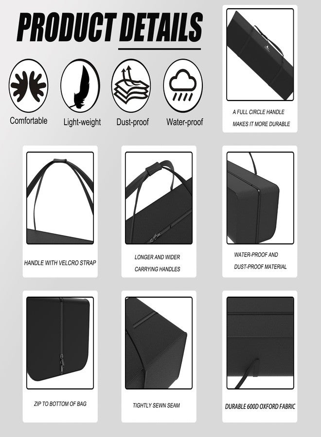 Supvision 37.4in Foldable Duffle Bag Fits Starting Blocks with an Overall Length of Less Than 35 Inches Extra Large Travel DuffelTote GymBag with Zippers and Handles Sports Oxford Cloth Bags - Image 4