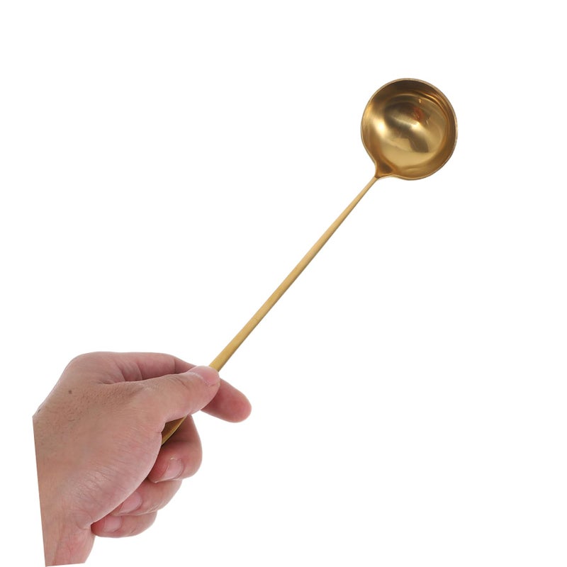 Stainless Steel Soup Ladle Long Handle Serving Spoon For Soup Chili Stew 10 22 Inch - Image 5
