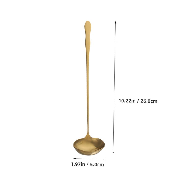 Stainless Steel Soup Ladle Long Handle Serving Spoon For Soup Chili Stew 10 22 Inch - Image 3