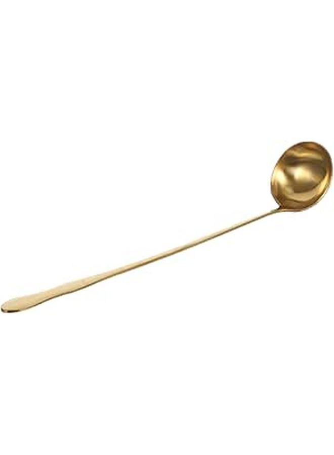 Stainless Steel Soup Ladle Long Handle Serving Spoon For Soup Chili Stew 10 22 Inch - Image 1