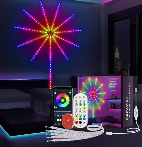 Ttt RGB Firework LED Wall Lamp