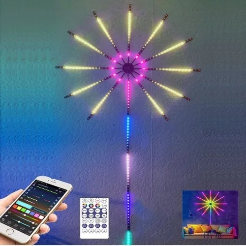 Ttt RGB Firework LED Wall Lamp