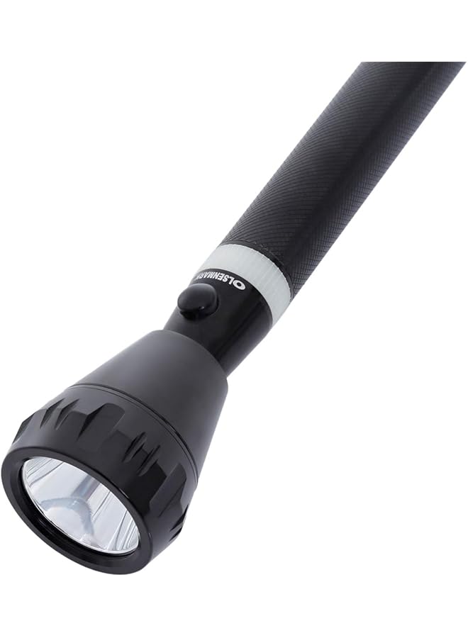 Olsenmark Rechargeable LED Flashlight with Night Glow Super Bright High Power LED Ni CD Battery 1500 Distance Range Powerful Torch for Camping Hiking Trekking Outdoor. - Image 4