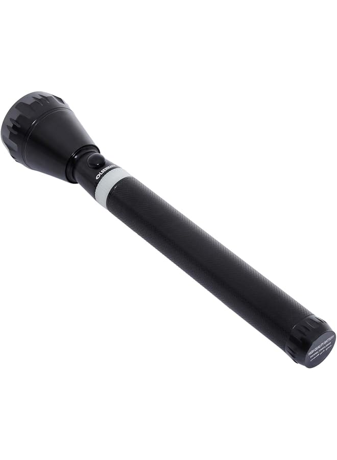 Olsenmark Rechargeable LED Flashlight with Night Glow Super Bright High Power LED Ni CD Battery 1500 Distance Range Powerful Torch for Camping Hiking Trekking Outdoor. - Image 3