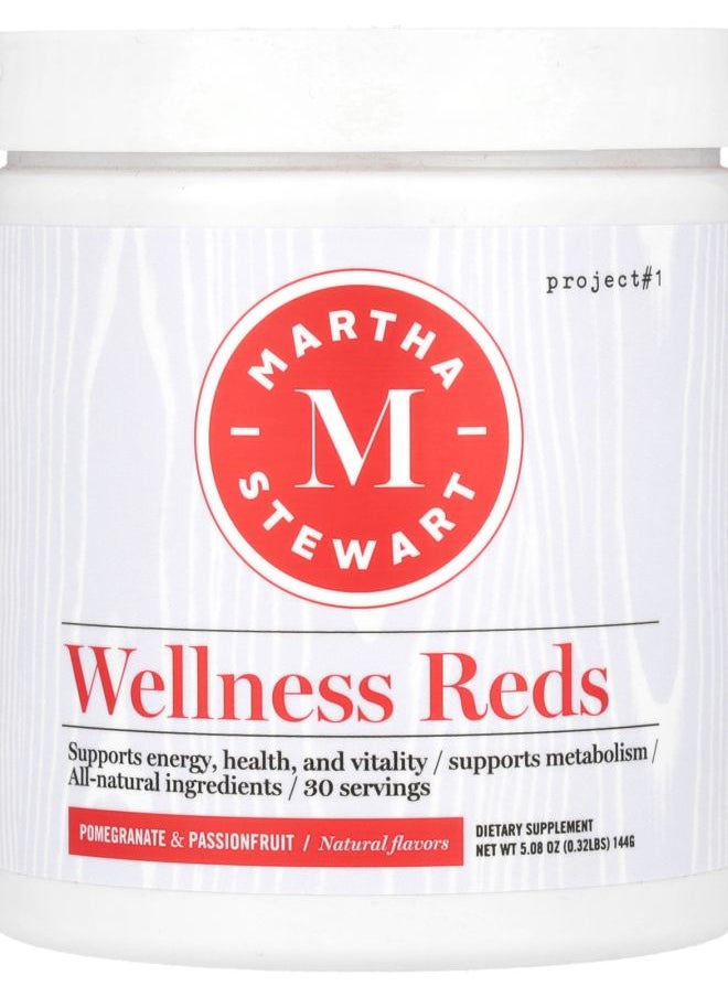 Martha Stewart Wellness - Wellness Reds Pomegranate & Passionfruit 5.08 oz (144 g) - Image 1