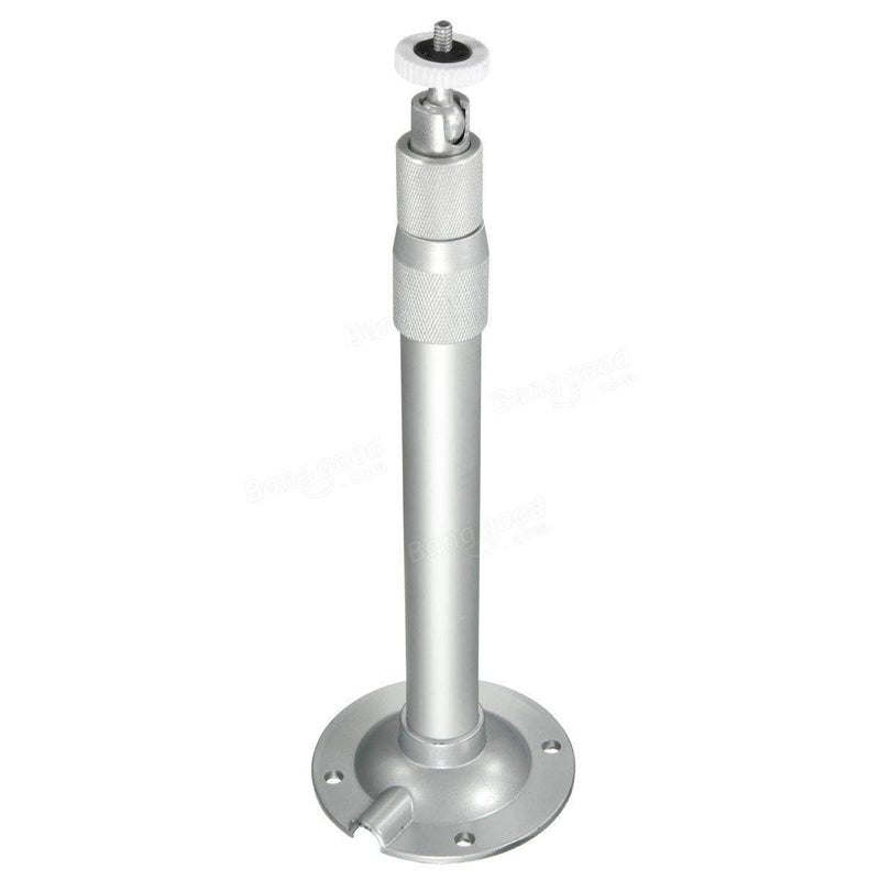 MAXXION Universal Mounting Bracket for Projector & CCTV Camera, 360 Degree Rotatable, Extendable, Made of Aluminium (Grey) (Extendable Bracket 1+1 Ft (12-24") Aluminium Grey) - Image 2