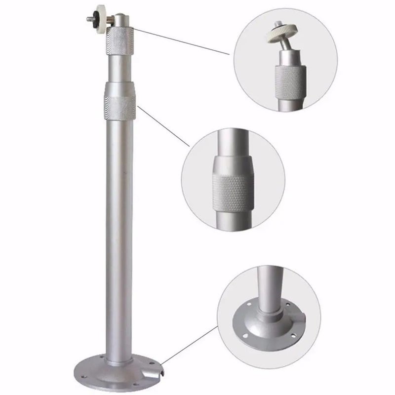 MAXXION Universal Mounting Bracket for Projector & CCTV Camera, 360 Degree Rotatable, Extendable, Made of Aluminium (Grey) (Extendable Bracket 1+1 Ft (12-24") Aluminium Grey) - Image 5