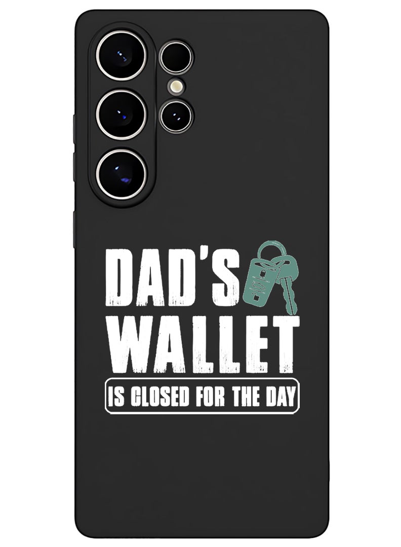 Theodor Protective Slim Fit Case Liquid Silicone Cover with Full Body Protection Anti-Scratch Shockproof Case For Samsung Galaxy S25 Ultra (Black) - Dads wallet - White - Image 1