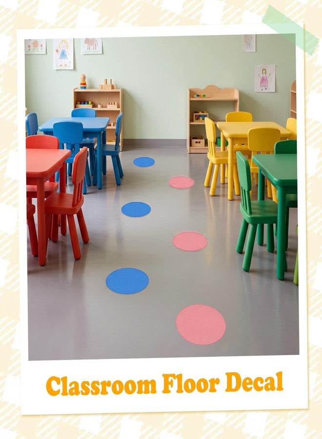 YIKIADA 36 Pcs 6 Inch Classroom Floor Stickers Vinyl Self-Adhesive Dots Removable Line Up Spots Non Slip Markers for Preschool Kindergarten Elementary Multicolor - Image 4