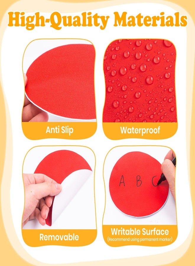 YIKIADA 36 Pcs 6 Inch Classroom Floor Stickers Vinyl Self-Adhesive Dots Removable Line Up Spots Non Slip Markers for Preschool Kindergarten Elementary Multicolor - Image 3