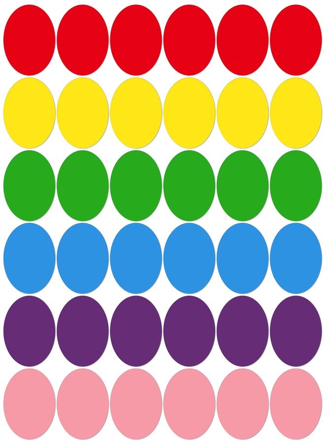 YIKIADA 36 Pcs 6 Inch Classroom Floor Stickers Vinyl Self-Adhesive Dots Removable Line Up Spots Non Slip Markers for Preschool Kindergarten Elementary Multicolor - Image 1
