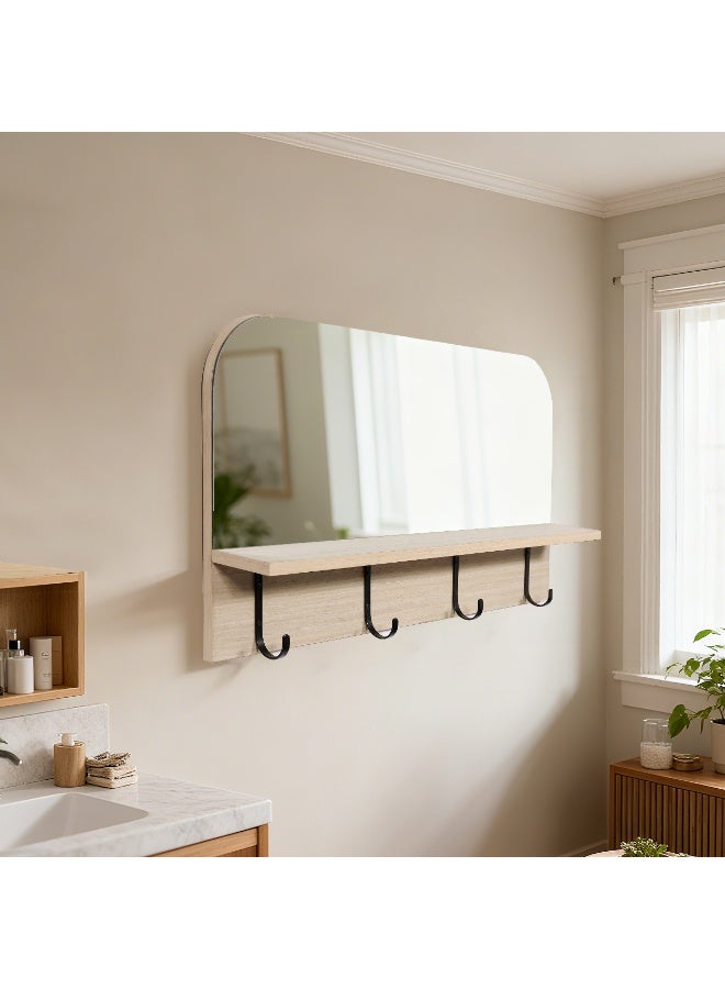 Migue home Frameless Wall Mirror, Modern Decorative Mirror For Living Room, Bedroom, Bathroom & Entryway - Size 43cm x 80 cm x 11 cm - Image 1