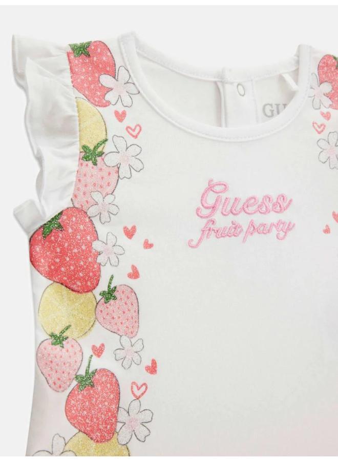 جس طقم تي شيرت وشورت للأطفال الرضع - Image 4