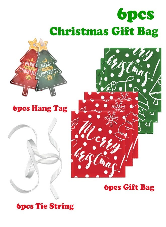 VIMUSFUN Large Christmas Gift Bags, 6PCS 44"X 36" Giant Gift Bags for Huge Gifts, Jumbo Extra Large Christmas Bags for Wrapping Oversized XL Holiday Presents, Xmas Santa Big X Large Plastic Gift Wrap Bag - Image 3