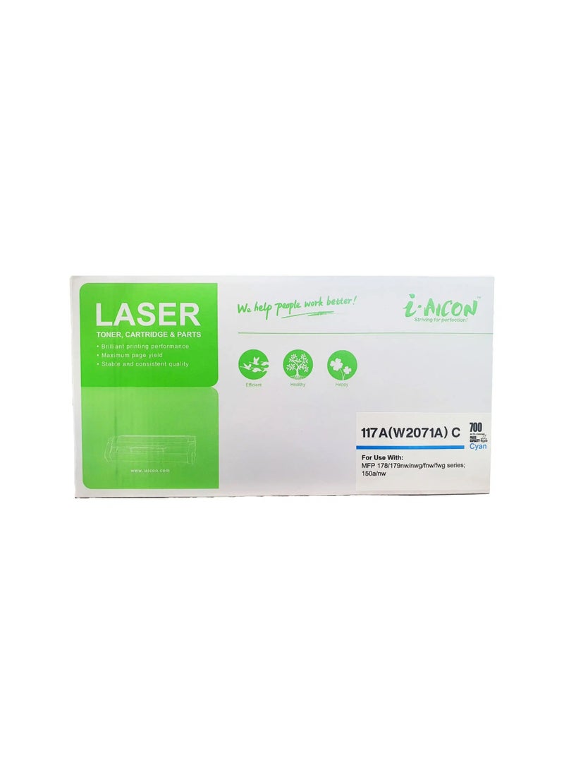 i-AICON ​​​​i-Aicon Compatible Laser Toner Cyan (HP W2071A | 117A) - Image 1