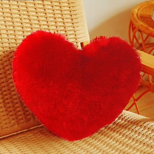 ascension Heart Shape Cushion Pillow Valentine Gift for Girlfriend Boyfriend Couples Husband and Wife Valentine's Day Love Pillow Valentine Week Gift Item (12"X12") - Image 4