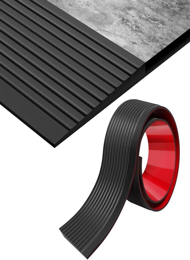 Delzon 1 Meter Self Adhesive Non-Slip Wheelchair Ramp, Portable Mobility Scooter Ramps for Doorways, Steps, Stairs Tape for Doorways, Driveways - (1CM Hight) - Image 1