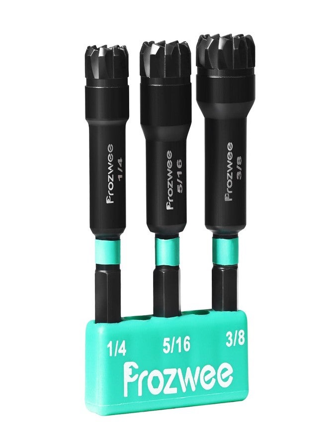 Prozwee 1/4"& 5/16"& 3/8" Hex Nut Driver with Saw-Tooth,1/4" Hex Quick Change Shank,Patented Design Sawtooth for Remove Sealant and Stubborn Oil Dirt On the Surface Of The Nut, etc. - Image 1
