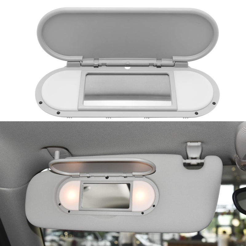 Abodvu Sun Visor Vanity Mirror Cover Compatible with Mini Cooper Cooper S Clubman Hatchback Countryman F55 F56 F60 201520223nd Gen1PC Sun Visor Vanity Mirror Replacement for LeftRight SideGray