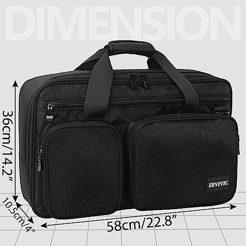 IBVIVIC حقيبة حافظة وحدة تحكم DJ من IBVIVIC، تناسب Pioneer DDJ SR/SR2/DDJ-REV1/RX/Denon MC4000/Numark NVII/Mixtrack Pro 3 و NV Platinum/NI Traktor Kontrol S4 MK3، حقيبة سفر مبطنة لوحدة تحكم DJ - Image 2