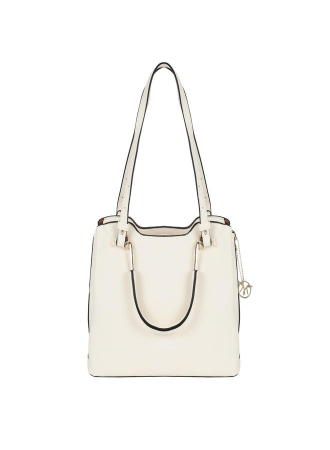 MONROW Beige Solid Satchel Bag For Women With Adjustable And Detachable Sling Strap For Office and Regular Use - Image 1