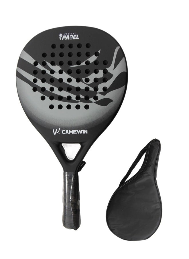 CAMEWIN - Padel Racket Paddle Racquet Carbon Fiber Light EVA Core Memory Foam Tennis Racquet Paddle For Sport Exercise Workouts Entertainment - Image 1
