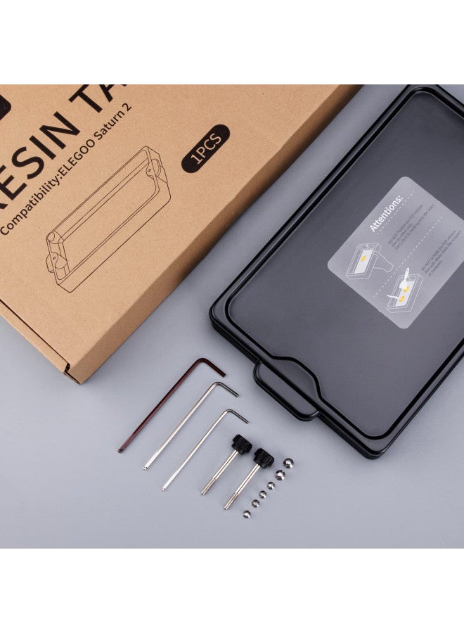 ELEGOO خزان الراتنج المعدني ELEGOO ساتورن 2/ ساتورن 3 لطابعة الراتنج ثلاثية الأبعاد، مع FEP مثبت مسبقًا، حوض الراتنج ساتورن 2/ ساتورن 3 - Image 2