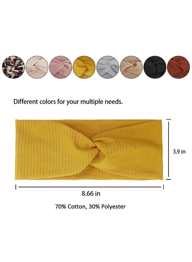 Tobeffect Headbands for Women Non Slip for Short Hair. Yoga Workout Running Sport Elastic Hair Bands for Women's Hair Twist Turban Hair Wrap for Girls  - Image 5