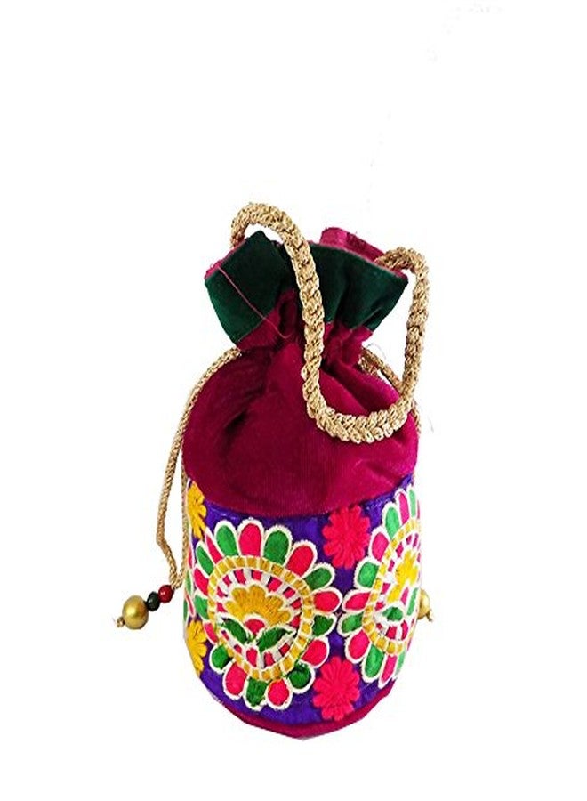 Brown Leaf Designer Potli Bag for Women Ladies girls - Image 1